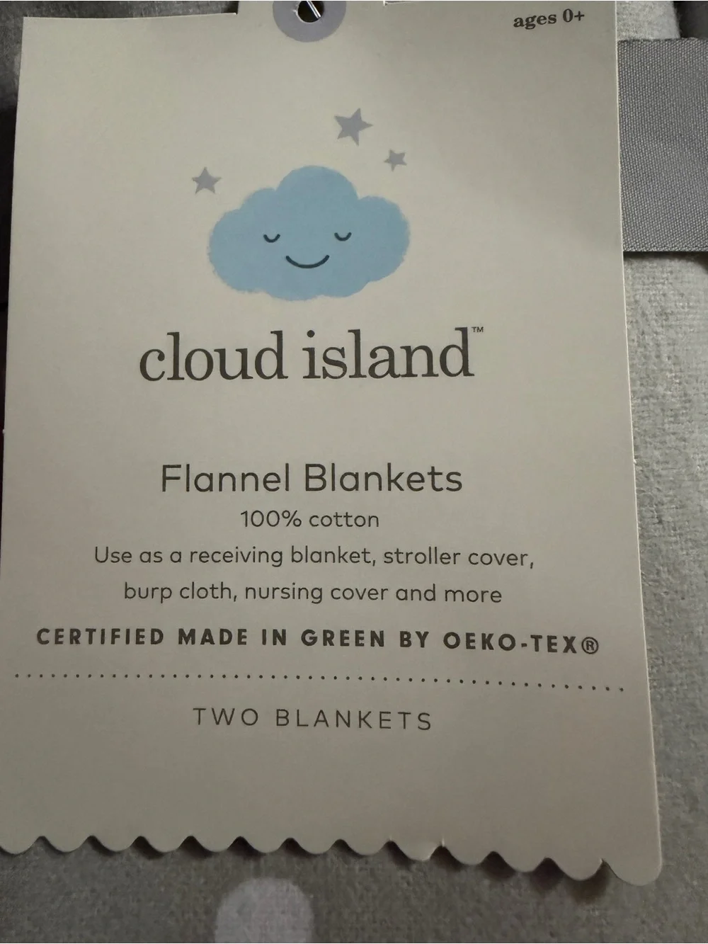 Two pack Cotton Flannel Blankets - Cloud Island